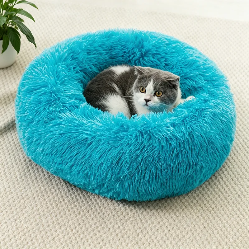Lit pour animaux de compagnie en velours PV