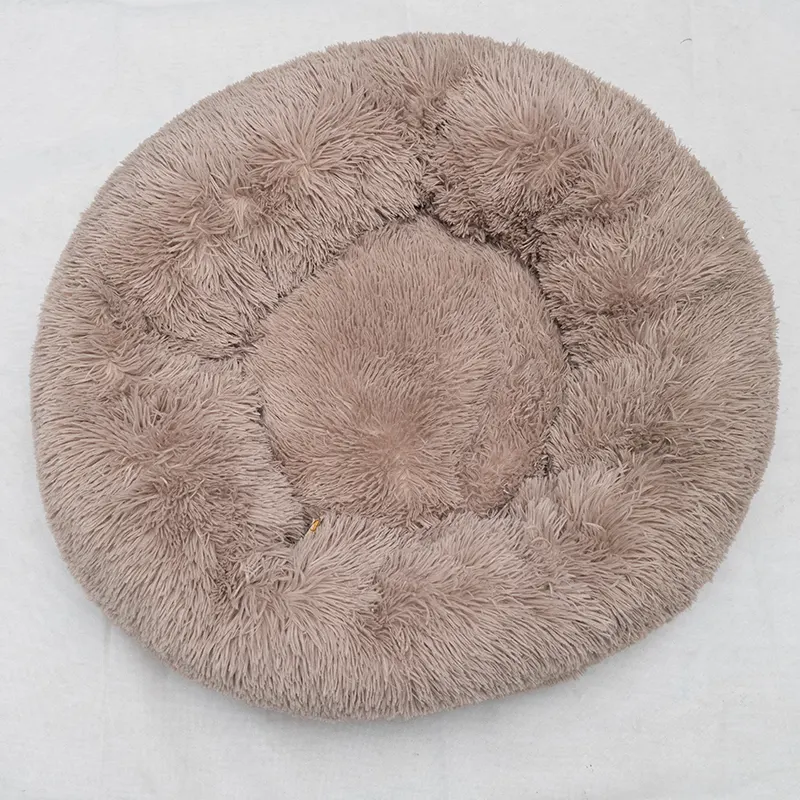 Lit rond rembourré pour animaux de compagnie